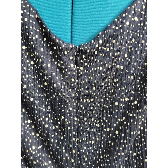 Jessica Simpson Shiny Midi Dress Event Sleeveless V Neck Back Zipper Size 18W - Picture 4 of 9